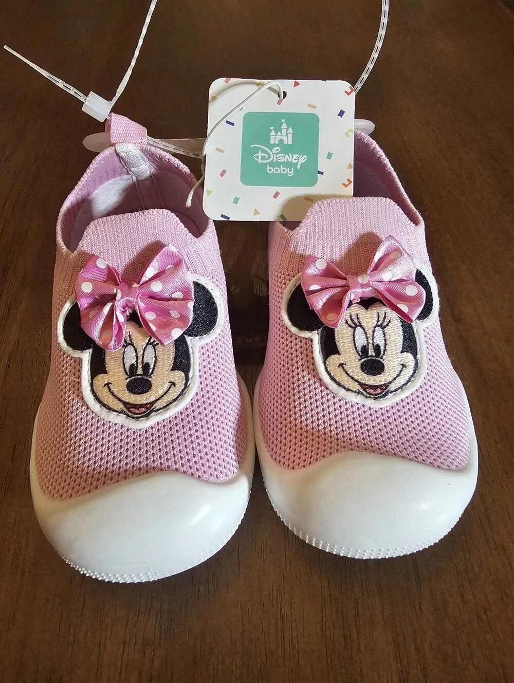Disney Pink Minnie Mouse Mesh Slip-On Shoes
